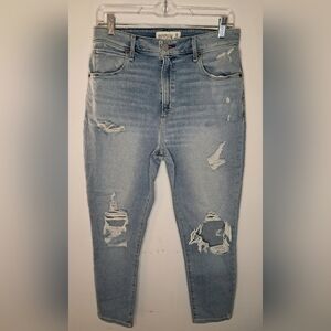 Abercrombie & Fitch Women's High Rise Super Skinny Ankle Curve Love Jeans